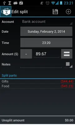 My Expenses android App screenshot 2