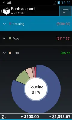 My Expenses android App screenshot 4